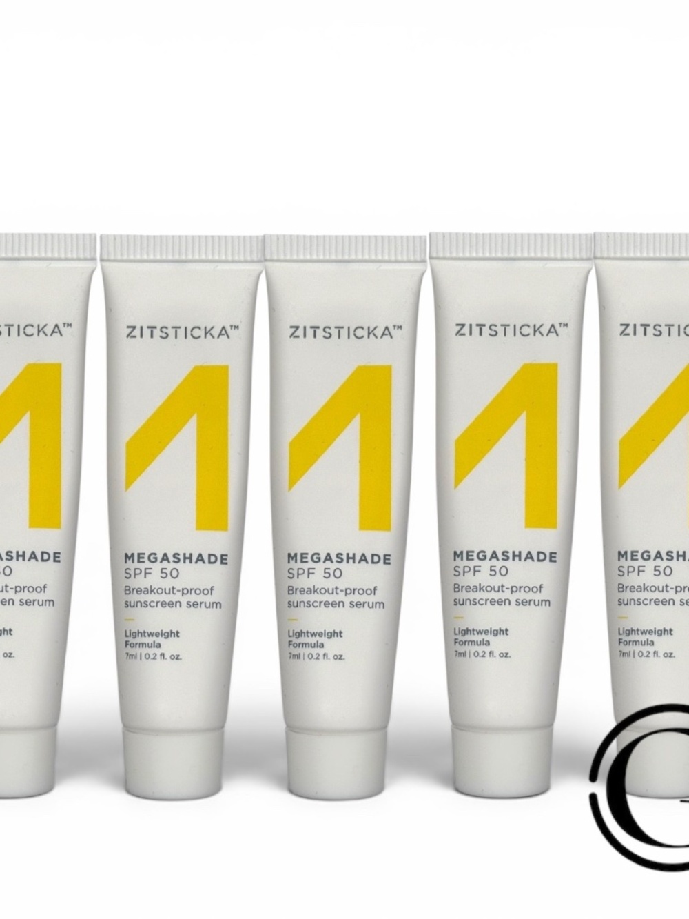 PACK OF 5 ZITSTICKA MEGASHADE SUNSCREEN SERUM SPF 50 7 ml / 0.2 fl oz EACH